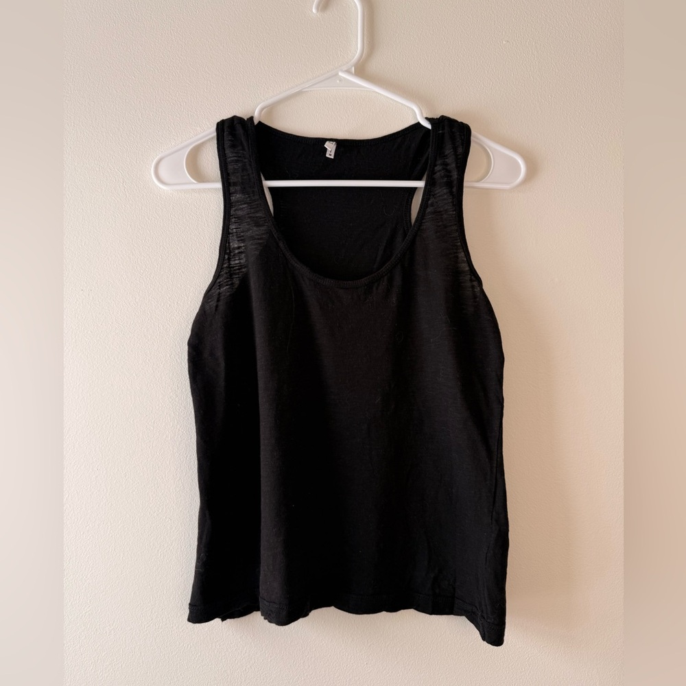 Vici Cropped Black Tank Top